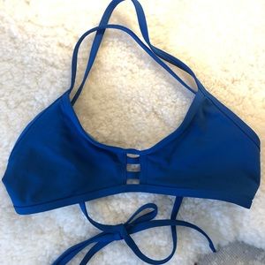 JOLYN Blueberry Triangle Bikini Top
